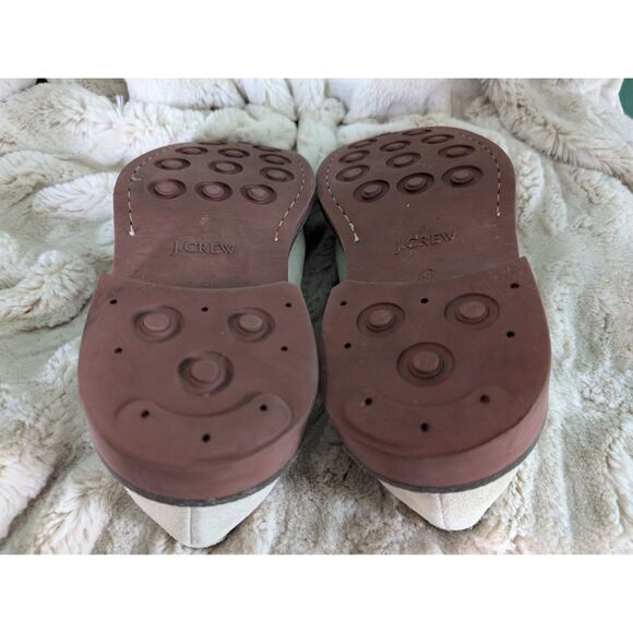 JCrew White Suede Bucks Red Sole size 9 *beautiful* - Picture 3 of 8